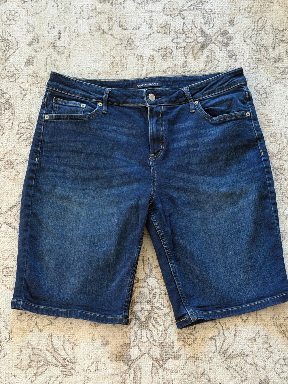 Calvin Klein Indigo Women’s Denim Jean Bermuda Shorts